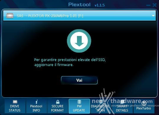 Plextor M6 Pro 256GB 3. Firmware - Trim - Plextool 2