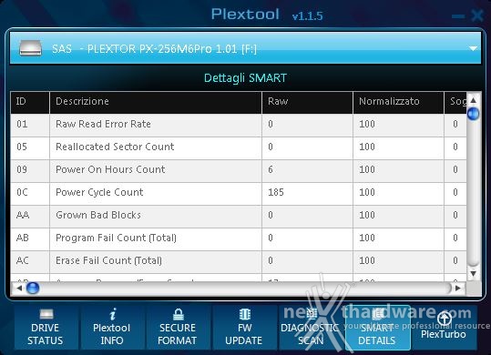Plextor M6 Pro 256GB 3. Firmware - Trim - Plextool 8