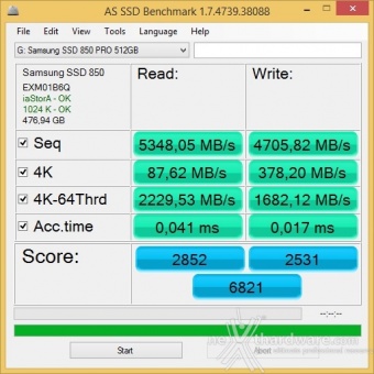 Samsung 850 PRO 512GB 16. Modalità RAPID v. 1.1 & Test 2