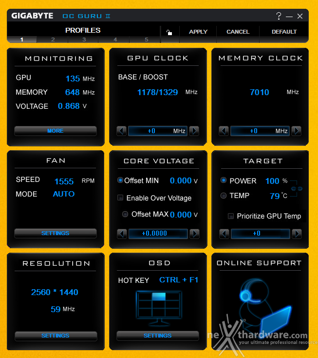 GIGABYTE GTX 970 G1 Gaming 11. Overclock 1