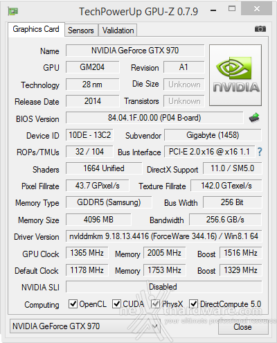 GIGABYTE GTX 970 G1 Gaming 11. Overclock 2