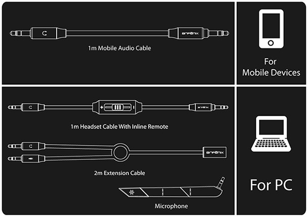 BitFenix Flo Gaming Headset 1. Confezione e bundle 3