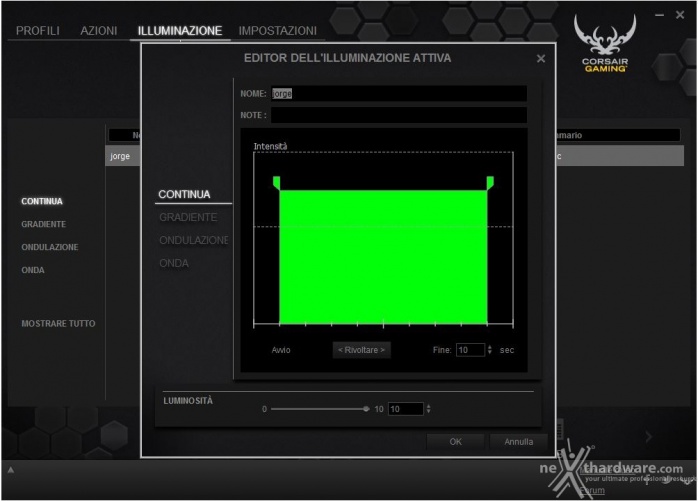 Corsair Vengeance K70 RGB & M65 RGB 8. Corsair Utility Engine - Illuminazione 1
