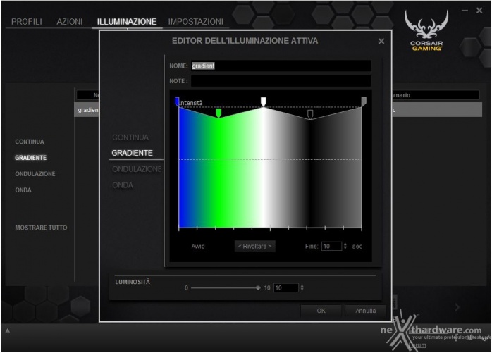 Corsair Vengeance K70 RGB & M65 RGB 8. Corsair Utility Engine - Illuminazione 2