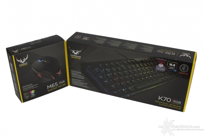 Corsair Vengeance K70 RGB & M65 RGB 1. Unboxing  1