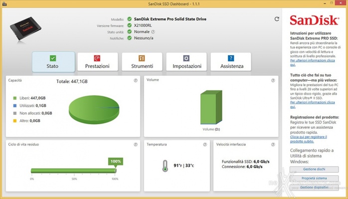 SanDisk Extreme PRO 480GB 3. Firmware - TRIM - Overprovisioning - SanDisk Dashboard 6