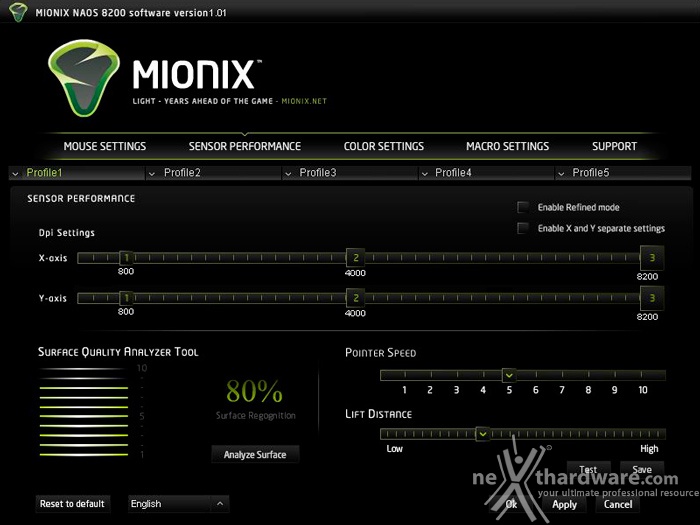 Mionix NAOS 8200 3. Software di gestione 3