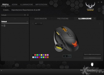 Corsair Gaming Sabre RGB Laser & Optical 4. Software di gestione - Parte prima 5