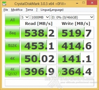 Samsung 850 EVO 500GB 11. CrystalDiskMark 3.0.3 3