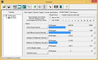 Samsung 850 EVO 500GB 9. IOMeter Sequential 1