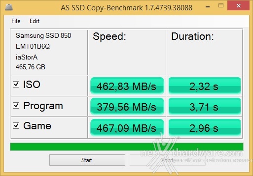 Samsung 850 EVO 500GB 12. AS SSD Benchmark 4