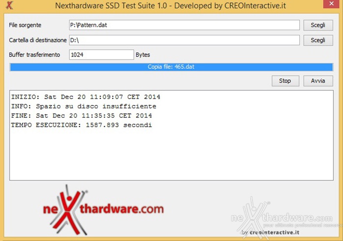 Samsung 850 EVO 500GB 8. Test Endurance Copy Test 1