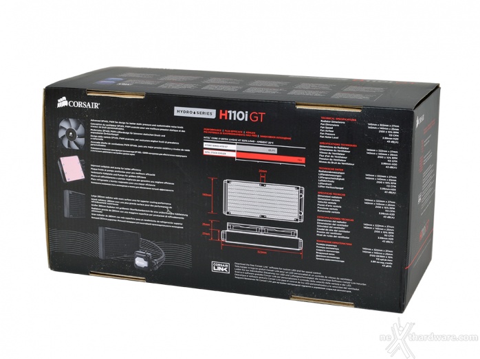 Corsair H110i GT 1. Confezione e bundle 2