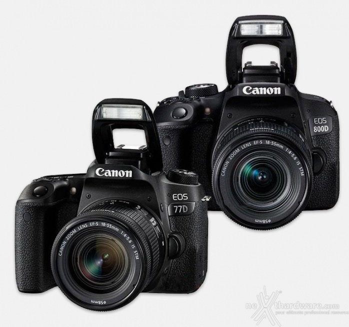 Canon EOS 77D ed EOS 800D, prime immagini e specifiche parziali 1